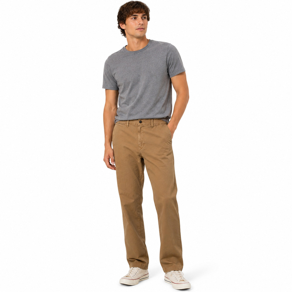 American Eagle Original Straight Flex Light Brown Khaki Pants Stretch 38x34